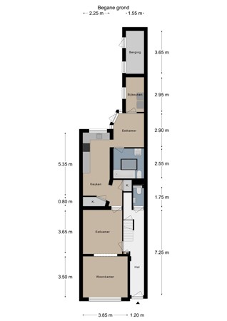 Floorplan - Fabritiusstraat 23, 6461 VS Kerkrade